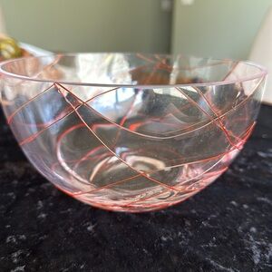 Valentines Glass Contrast Bowl